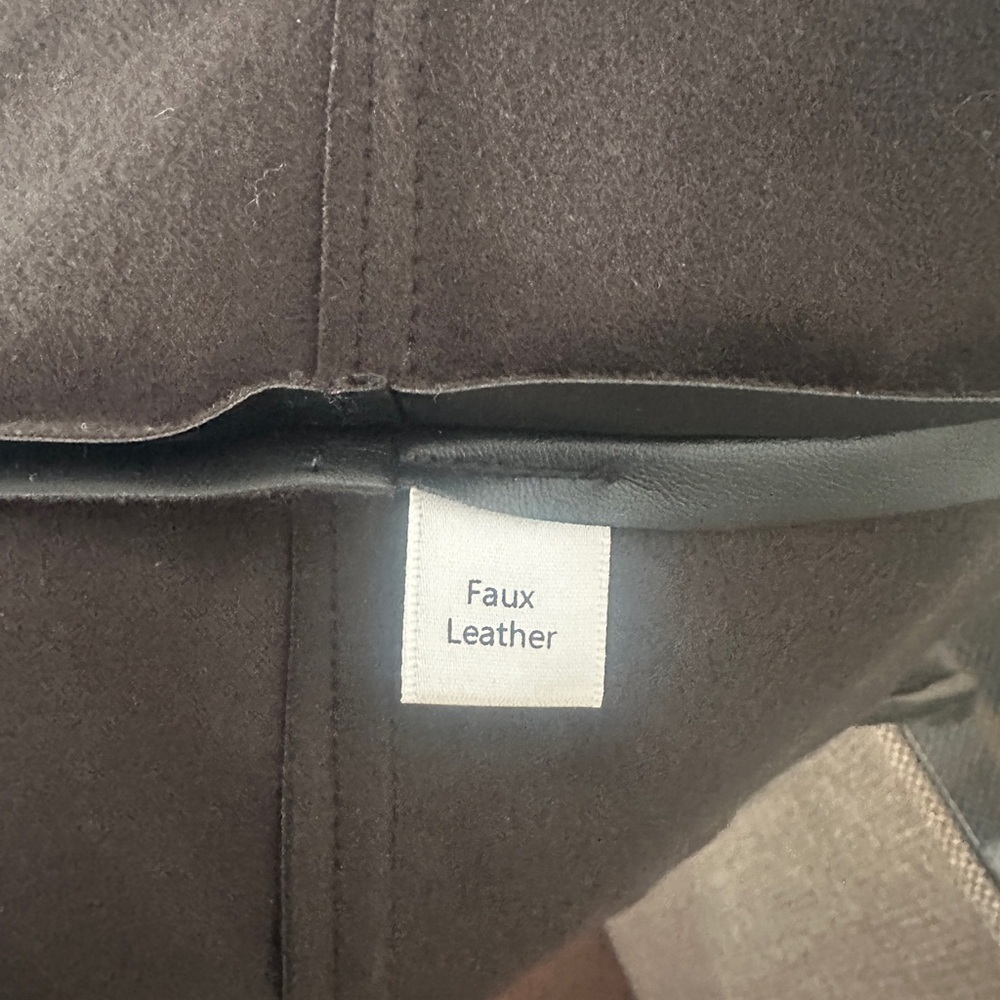 Elegant Black Joan vass vegan leather Women's Jacket - Picture 4 of 5